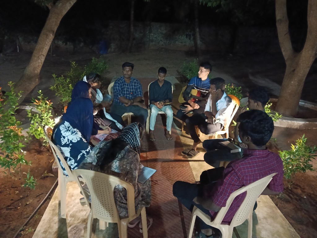 Campus Highlights - Outdoor evening gathering